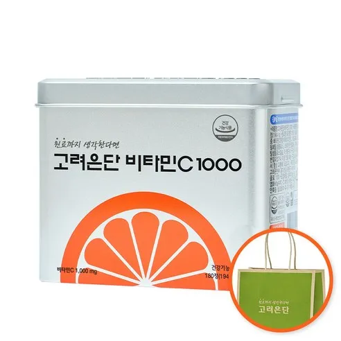 고려은단 비타민C 1000 + 쇼핑백  180정, 1개