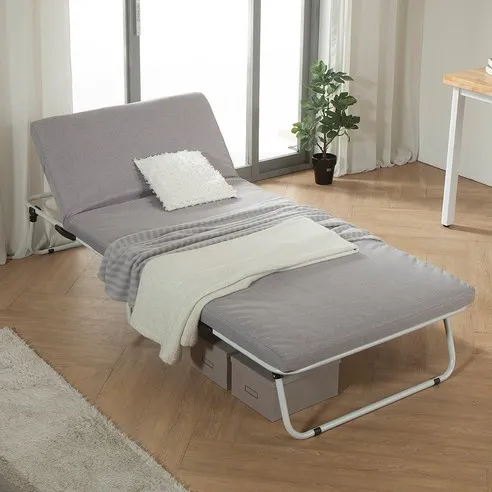 1인용 좁은방 공간활용 폴딩 베드 휴대용 접이식 간이 침대