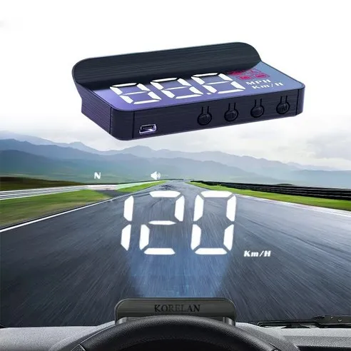 [본토출하]차량용 헤드업 디스플레이 M3 OBD타입 자동차 HUD 속도 200+ 보이기 자동 조절 밝기