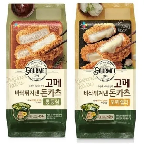 CJ 고메 바삭튀겨낸 돈카츠 통등심+모짜렐라