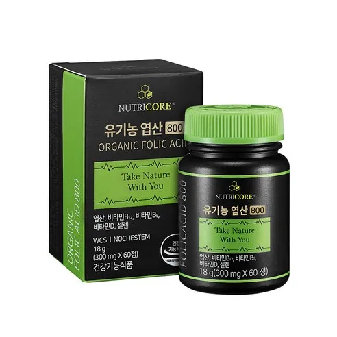 뉴트리코어 유기농 엽산 800