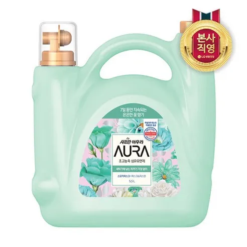 샤프란 아우라 초고농축 섬유유연제 스모키머스크 본품  5.5L, 1개