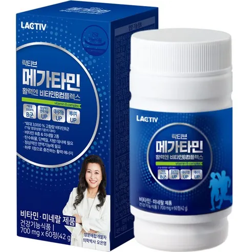 락티브 메가타민 활력엔 비타민B컴플렉스 42g  60정, 1개