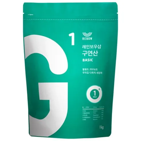 레인보우샵 구연산 베이직 소독 세정제  1kg, 1개