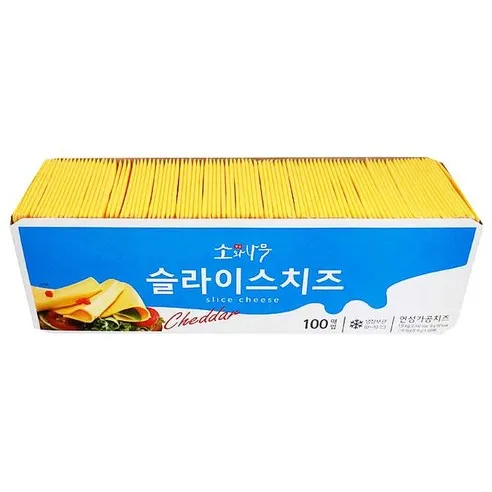 소와나무 슬라이스치즈  18g, 100개