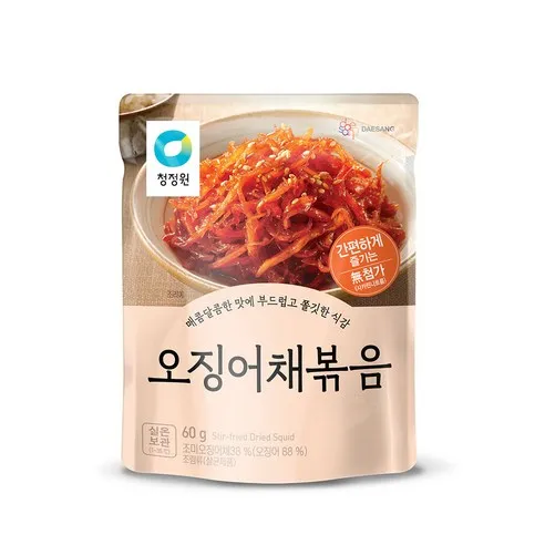 청정원 오징어채볶음  60g, 1개