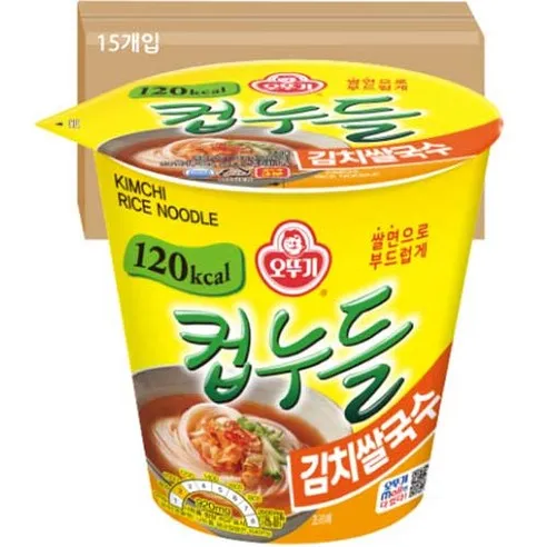 오뚜기 컵누들 김치쌀국수 컵  34.8g, 15개