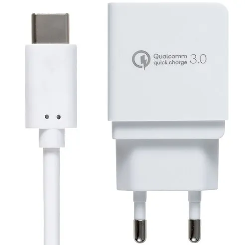 홈플래닛 퀄컴 공식인증 QC3.0 18W고속충전기 + 타입C케이블 1.2m 세트