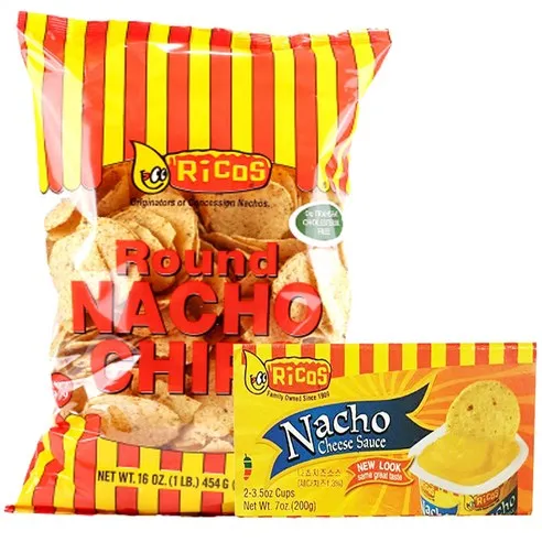 리코스 나쵸칩 454g + 나쵸 치즈소스 100g x 2p  1세트, 654g