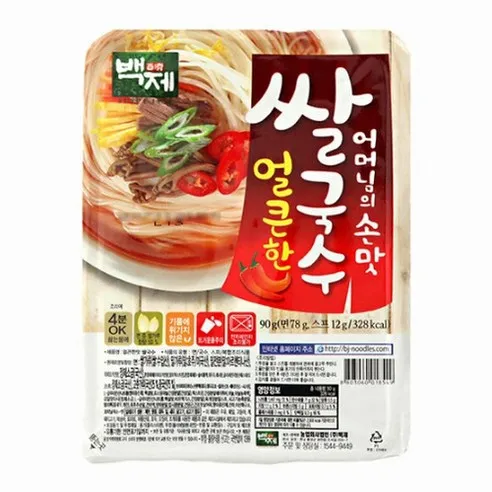 백제 쌀국수 얼큰한맛 90g  10개