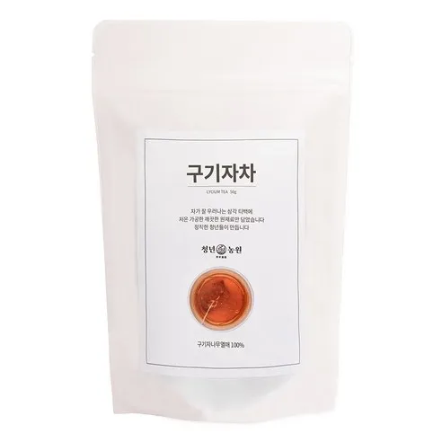 청년농원 저온가공 구기자차 삼각티백