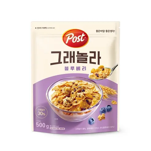 포스트 그래놀라 블루베리 시리얼  500g, 1개
