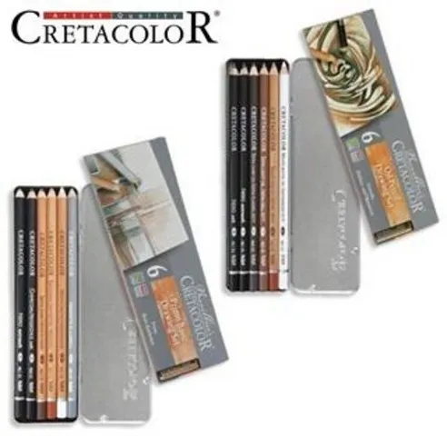크레타칼라 전문가용 연필콘테 6색 Oil Set (400 07)