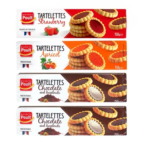 폴트 타르트 딸기 150g + 살구 150g + 초콜릿 앤 헤이즐넛 150g x 2p 세트
