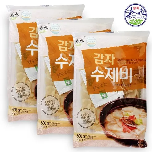 송학 감자 수제비 500g 3개