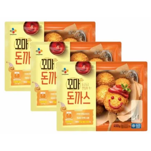 CJ제일제당 맛있는 꼬마돈까스450gx3개  450g, 3개