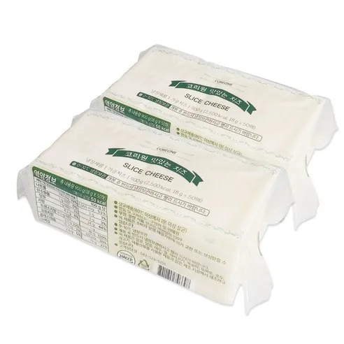 코리원 무색소 체다 슬라이스 치즈 50매(2개), 900g, 2개