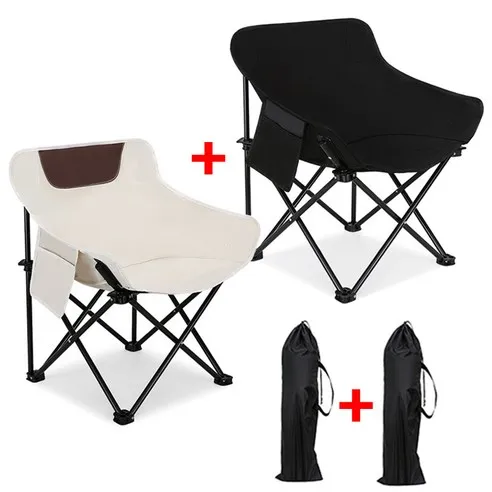 1+1접이식 캠핑의자 휴대용 옥스포드 낚시의자 초경량 릴렉스체어 세트